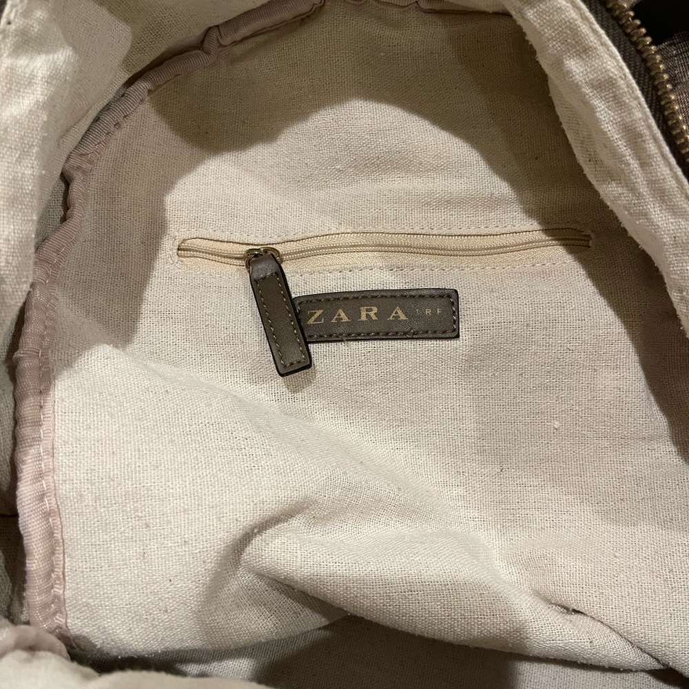 Zara Embroidered Olive Backpack - Picture 7 of 9